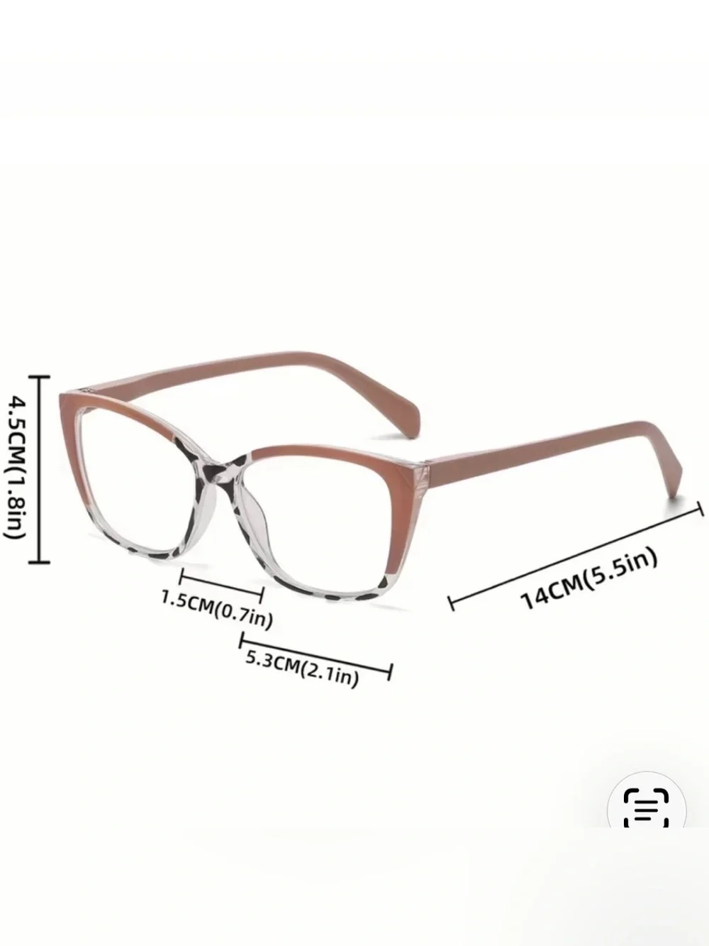 New! Trendy Raspberry Pink Gradient Two Toned Blue Light Blocking Glasses